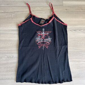 Vintage 80s 90s Ladies Bon Jovi Rock Tour Concert Sexy Tank Top Made USA‎ Small
